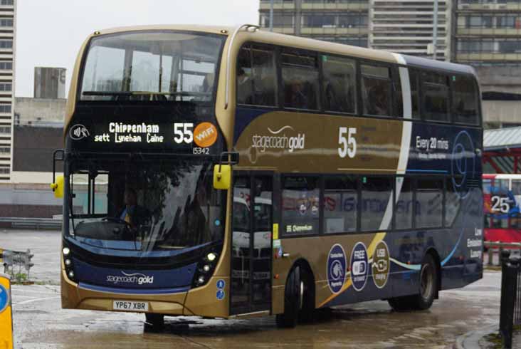 Stagecoach West Scania N250UD ADL Enviro400MMC 15342 Gold